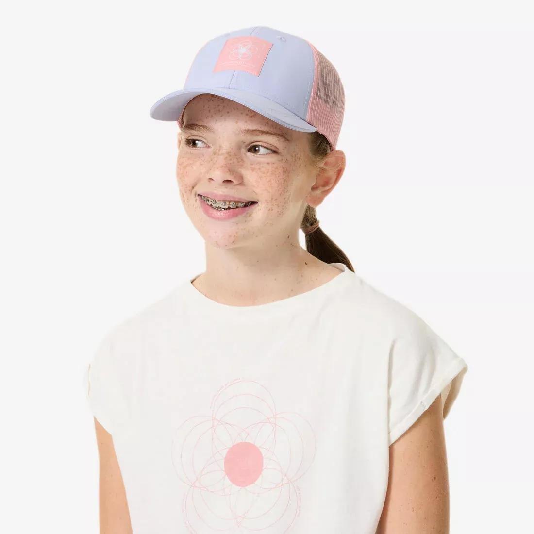 Kids Trucker Hiking Cap - MH100 - 7-15 Years, Purple, No Color, large image number 7