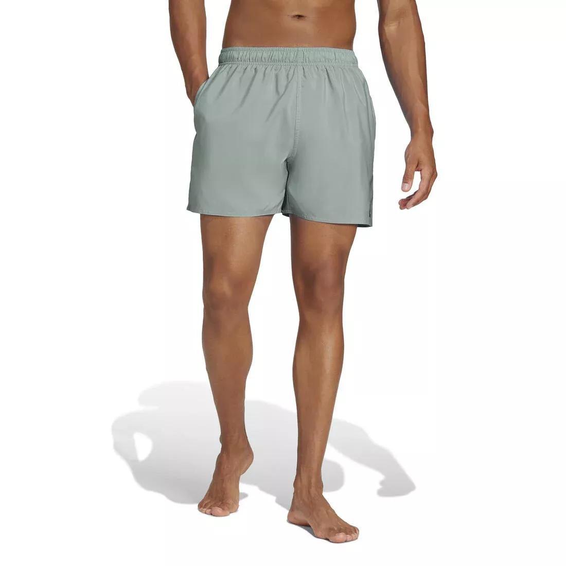 Solid CLX Short-Length Swim Shorts, No Color, large image number 2