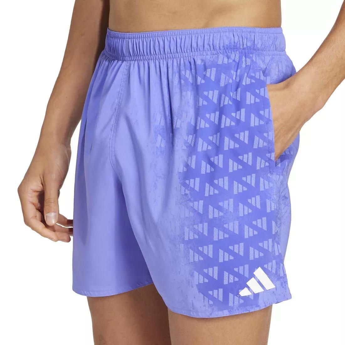 Water Reactive Graphic Swim Shorts 5-Inch, Purple, No Color, large image number 3