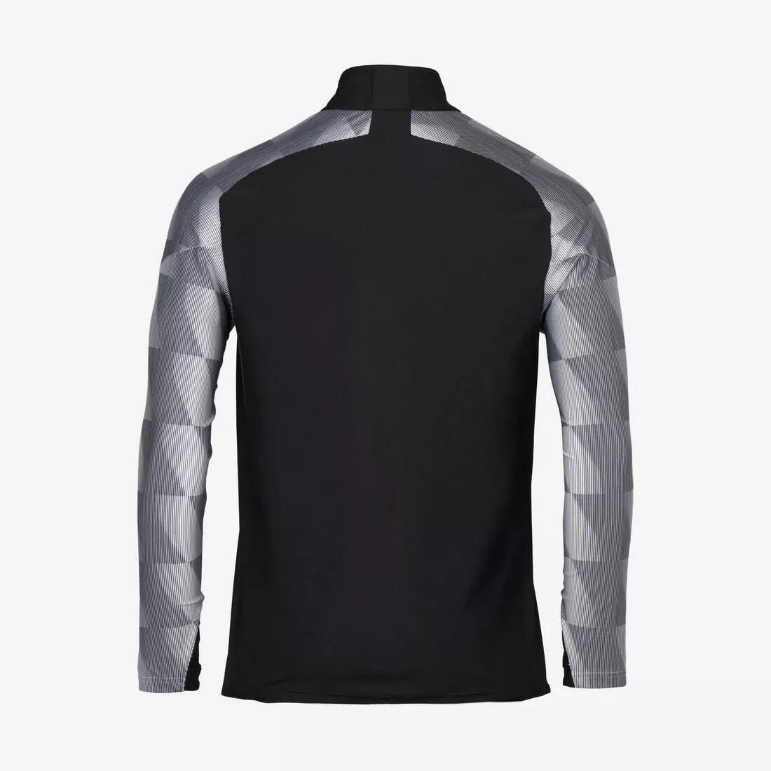 Adults 1/2 Zip Football Sweatshirt Viralto Dop, Beige, No Color, large image number 3