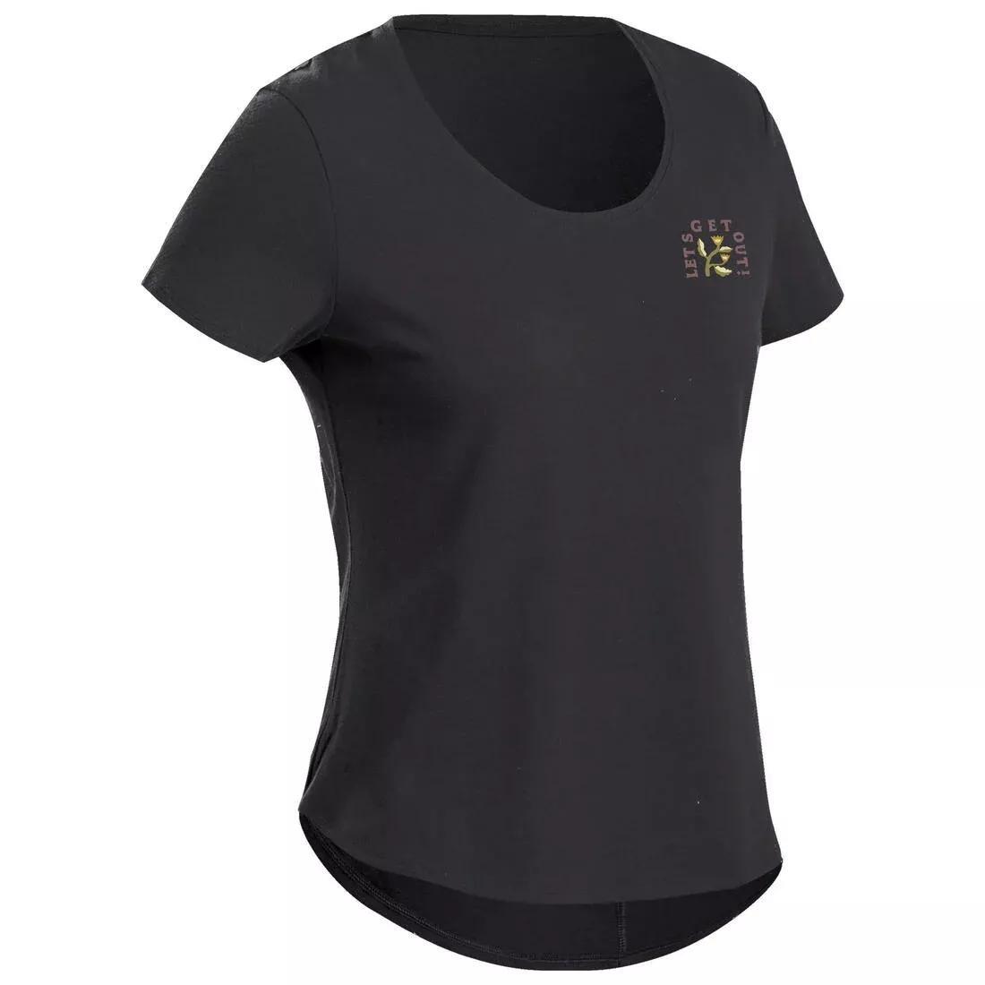 Women Hiking T-shirt - NH500, White, No Color, large image number 7