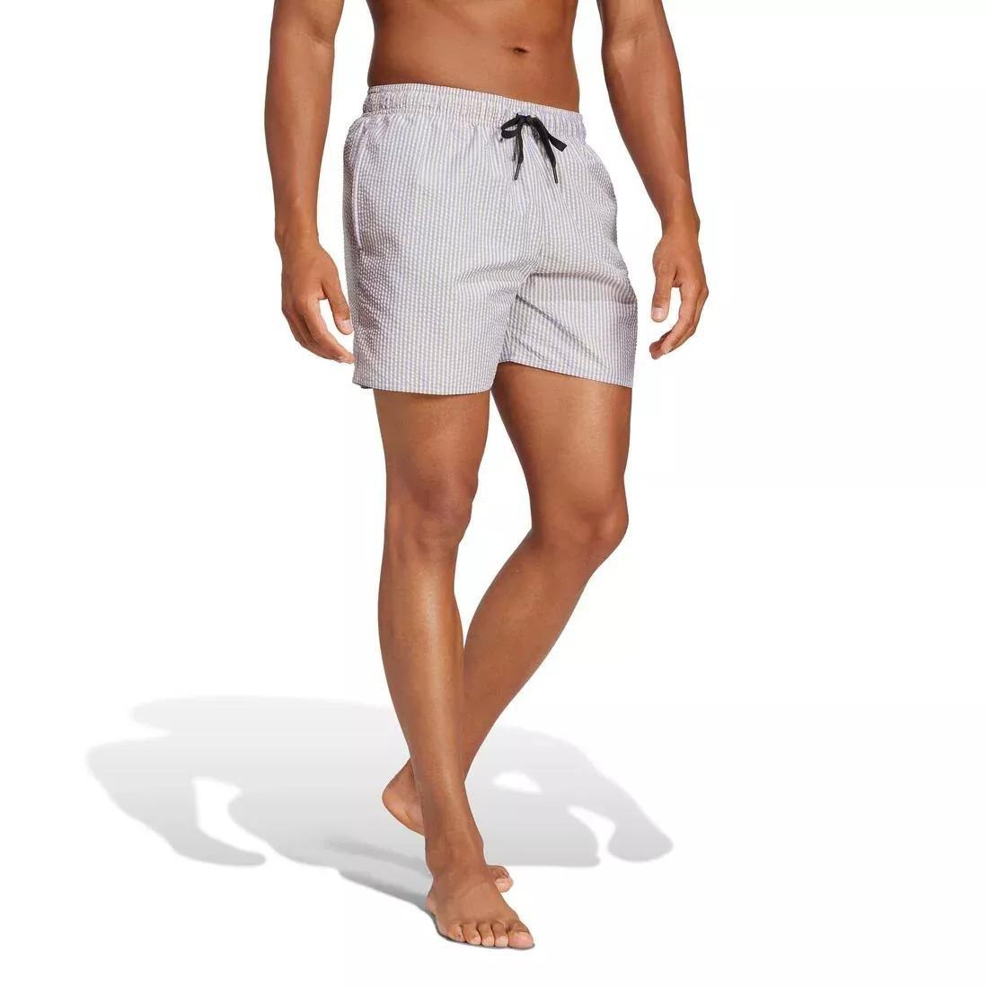 Stripey Classics Swim Shorts, Grey, No Color, large image number 1