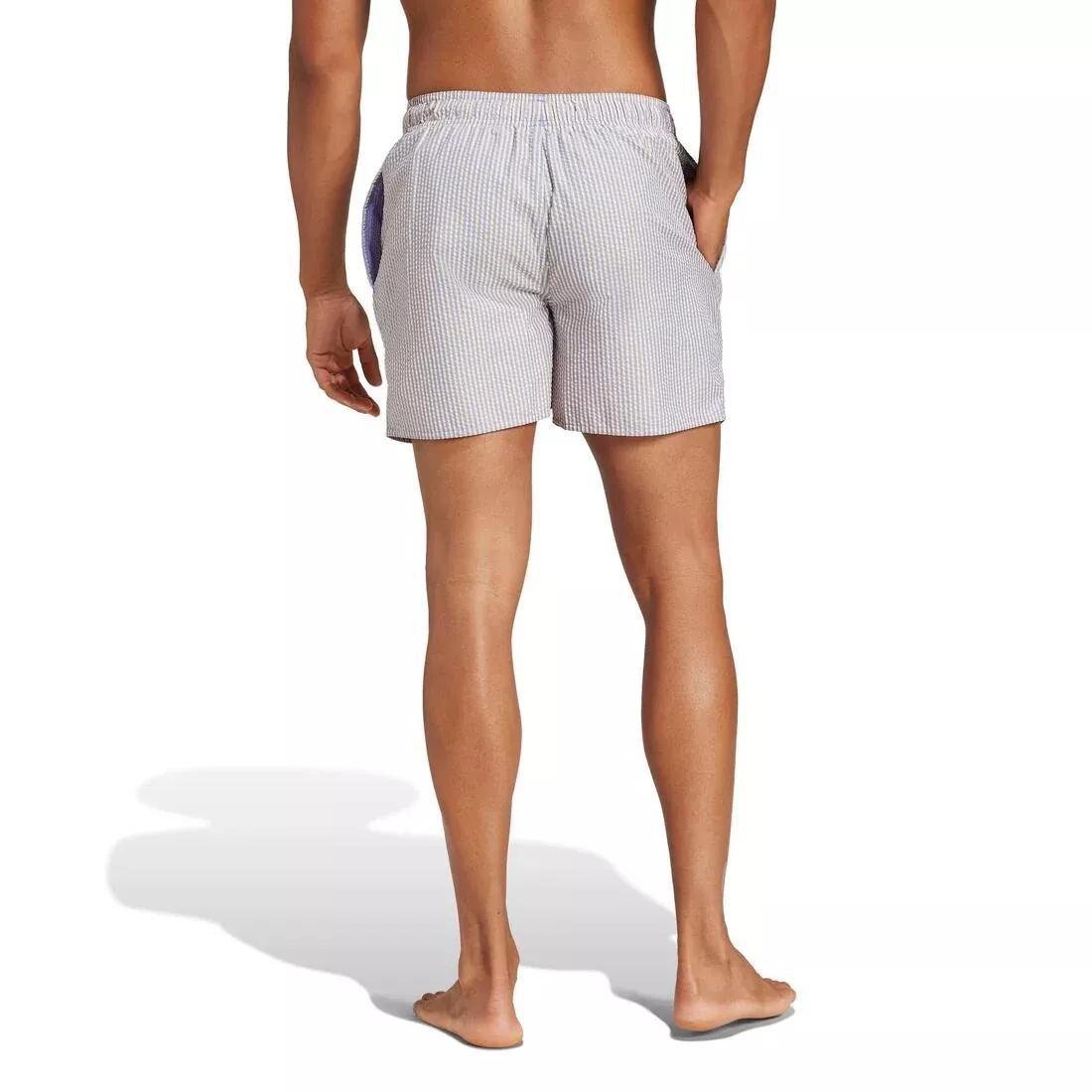 Stripey Classics Swim Shorts, Grey, No Color, large image number 2
