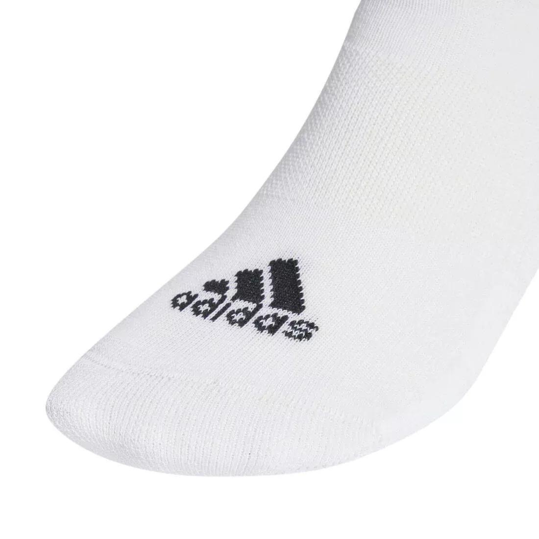 Unisex 3-Stripes Cushioned Sportswear Low-Cut Socks 3 Pairs, White, No Color, medium