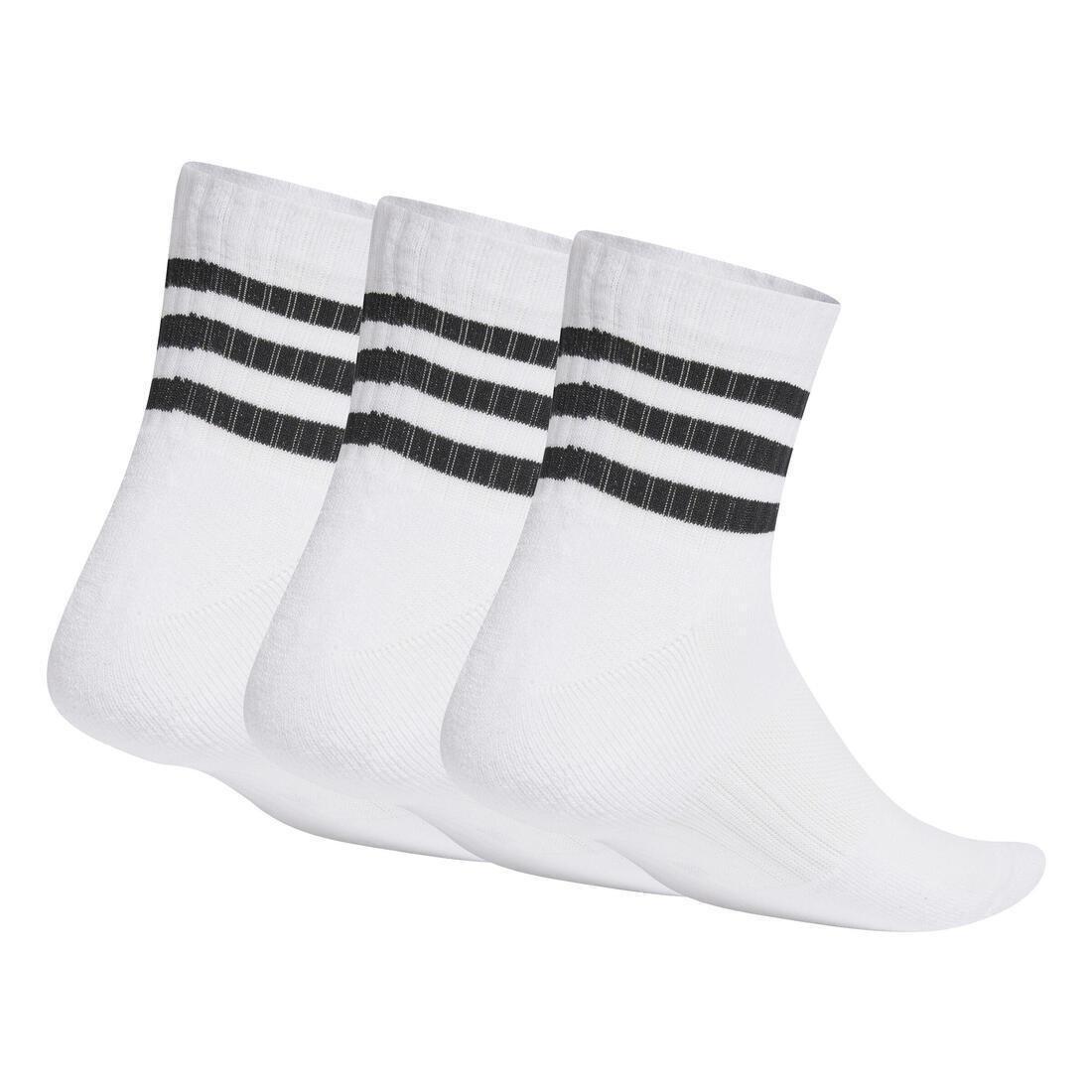 Unisex 3-Stripes Cushioned Sportswear Low-Cut Socks 3 Pairs, No Color, large image number 2