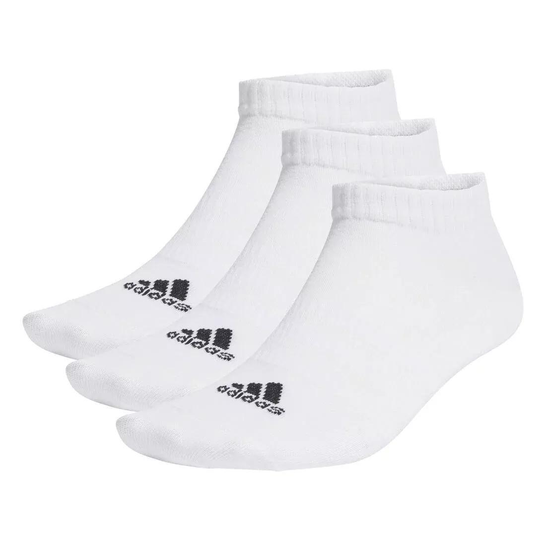 Unisex Thin and Light Sportswear Low-Cut Socks - 3 Pairs, White, No Color, large image number 0
