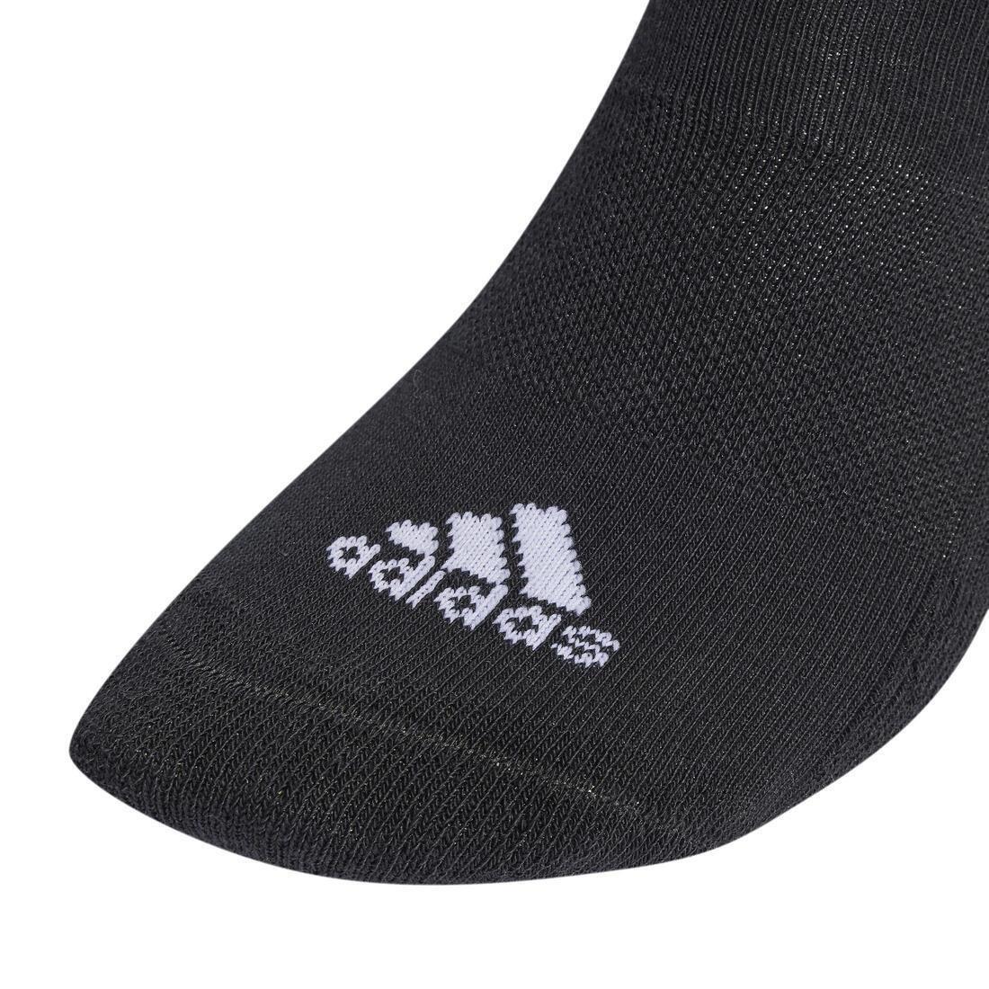 Unisex 3-Stripes Cushioned Sportswear Low-Cut Socks 3 Pairs, Black, No Color, medium