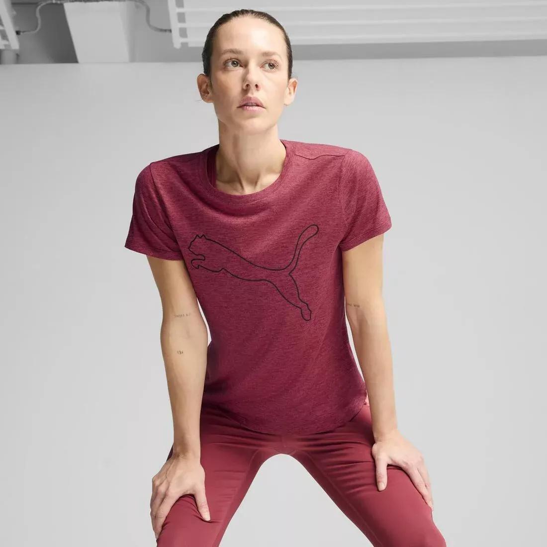 W TAD ESSENTIAL Heather Logo Tee, 5480_000, large image number 2