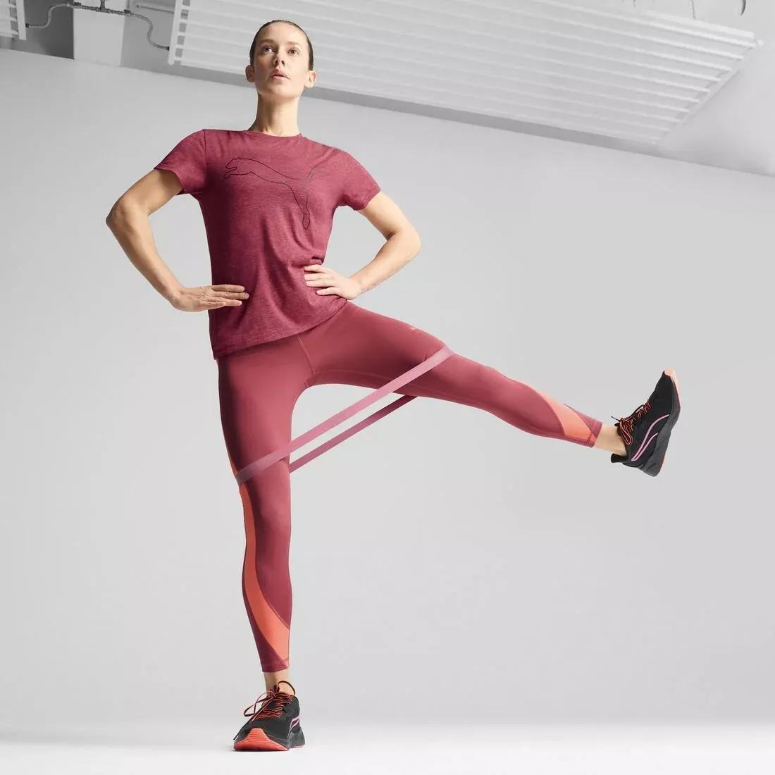 W TAD ESSENTIAL Heather Logo Tee, 5480_000, large image number 4