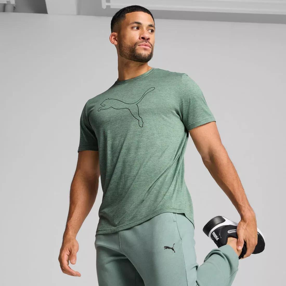 Men TAD ESSENTIALS Heather Cat T-Shirt, Green, , large image number 3