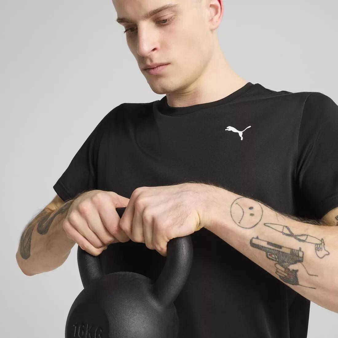 Men TAD ESSENTIALS Solid Cat T-Shirt, Black, No Color, large image number 3