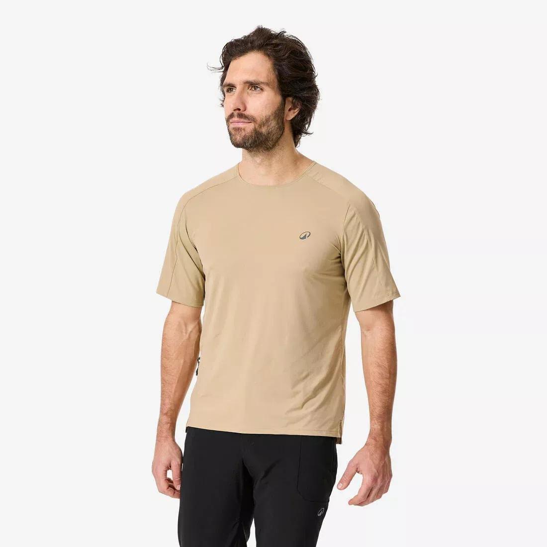 Breathable short - sleeved mountain bike jersey - 500, Beige, No Color, large image number 7