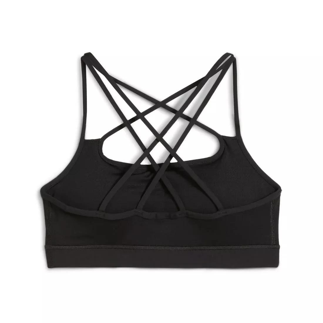 Womens Move Strappy Medium Support Bra, No Color, large image number 1