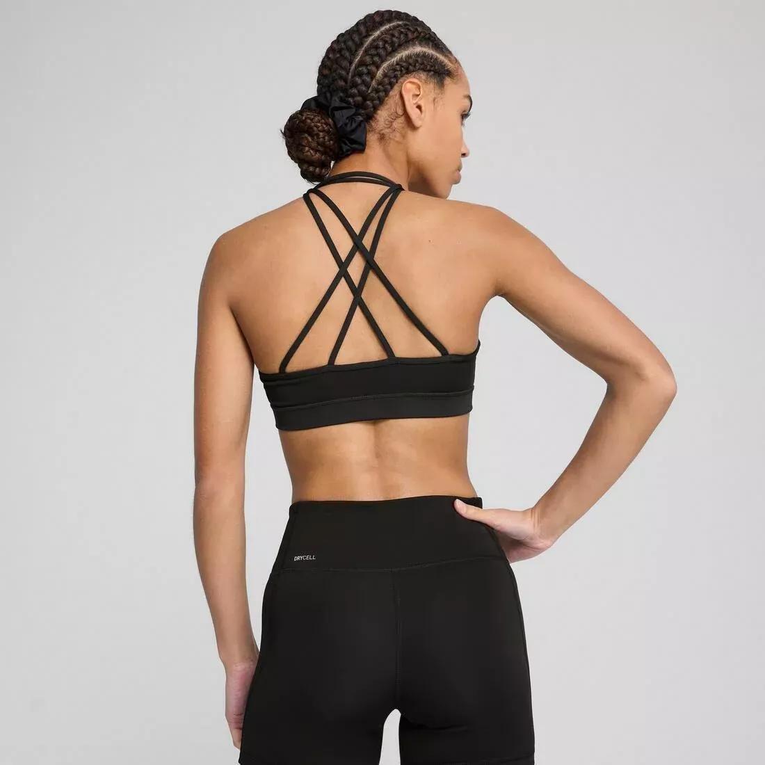 Womens Move Strappy Medium Support Bra, 5480_000, large image number 4