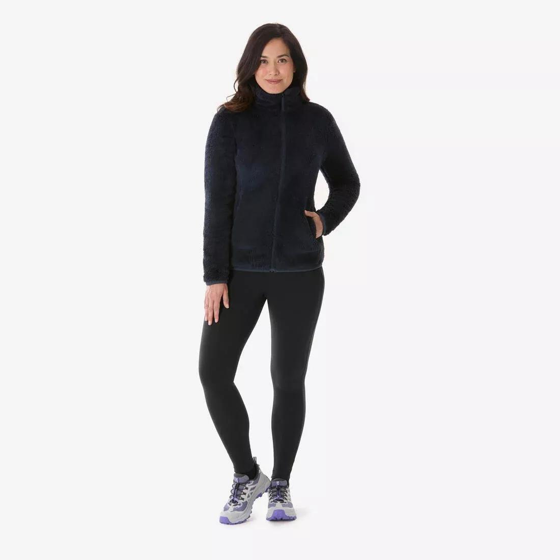 Women Warm Hiking Fleece - MH500, Blue, No Color, medium