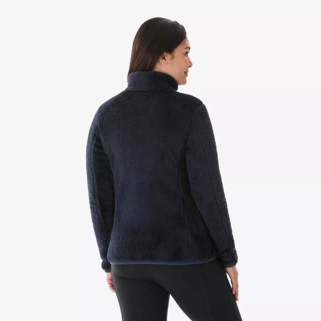 Women Warm Hiking Fleece - MH500, Blue, No Color, medium