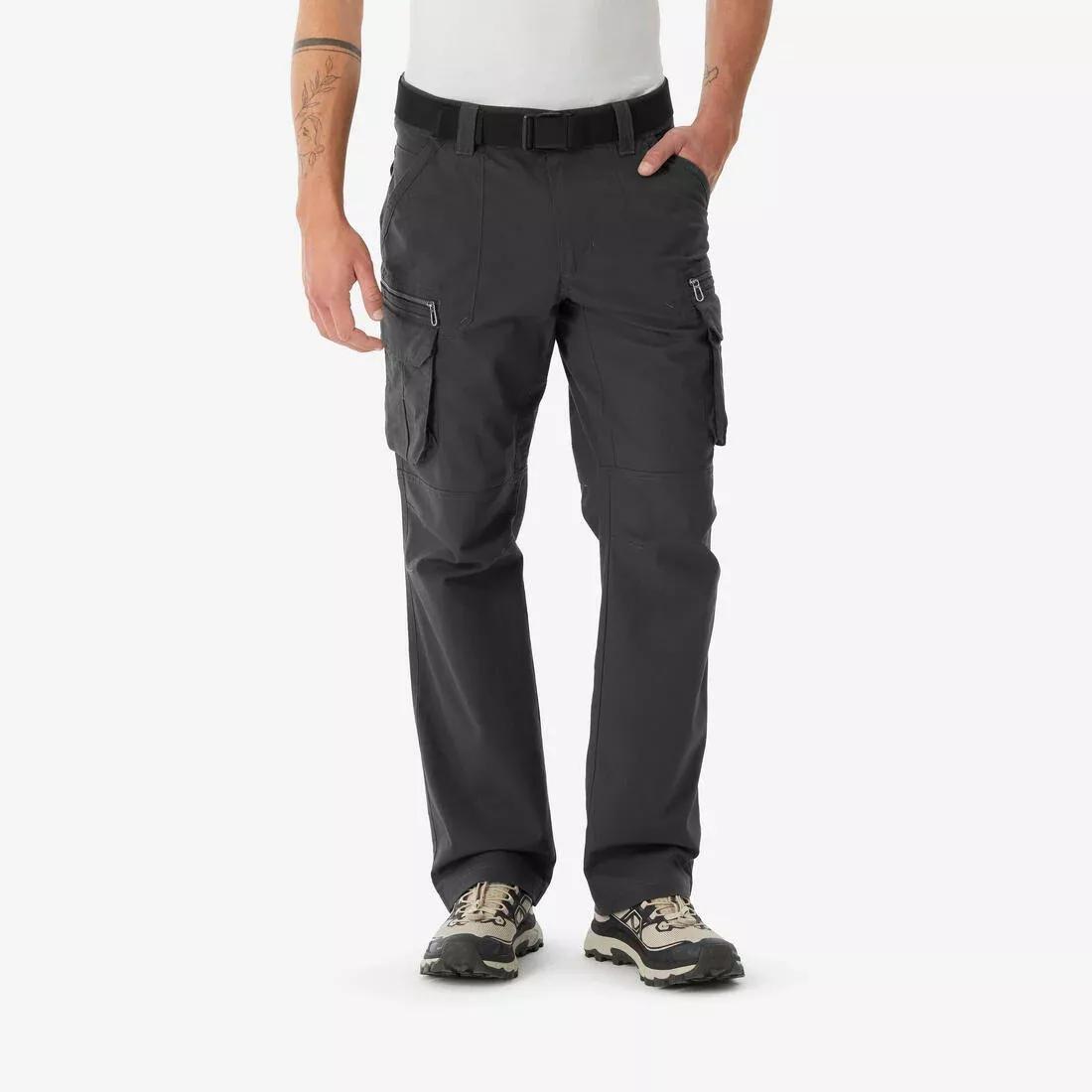 Men Hiking Pants - NH500 Cargo, Brown, No Color, large image number 1