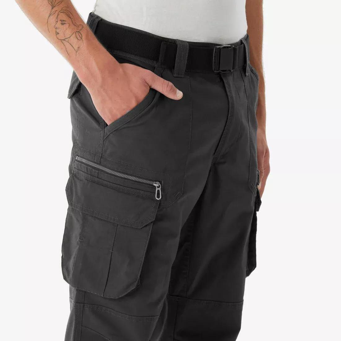 Men Hiking Pants - NH500 Cargo, Brown, No Color, large image number 5