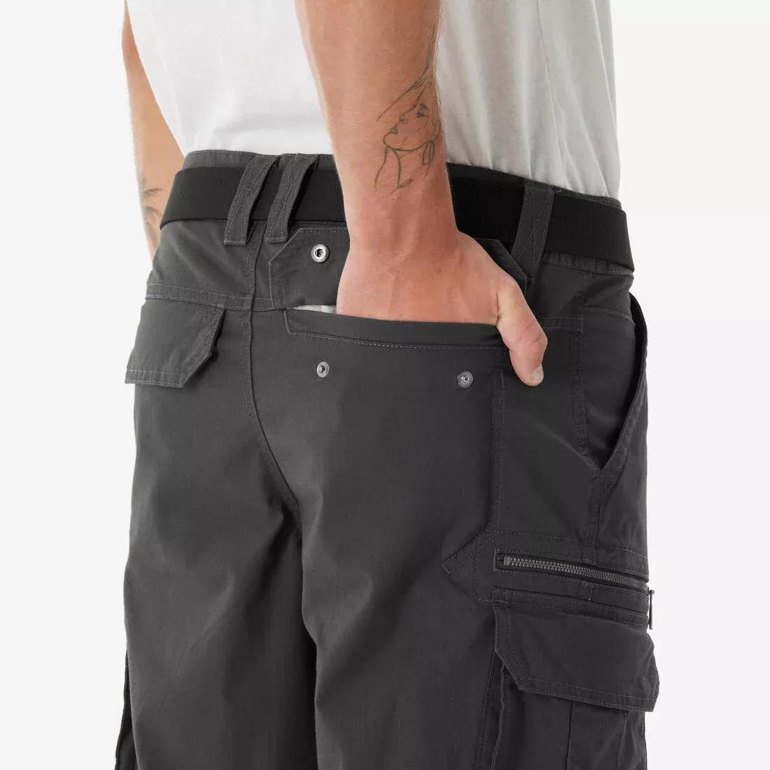 Men Hiking Pants - NH500 Cargo, Brown, No Color, large image number 6