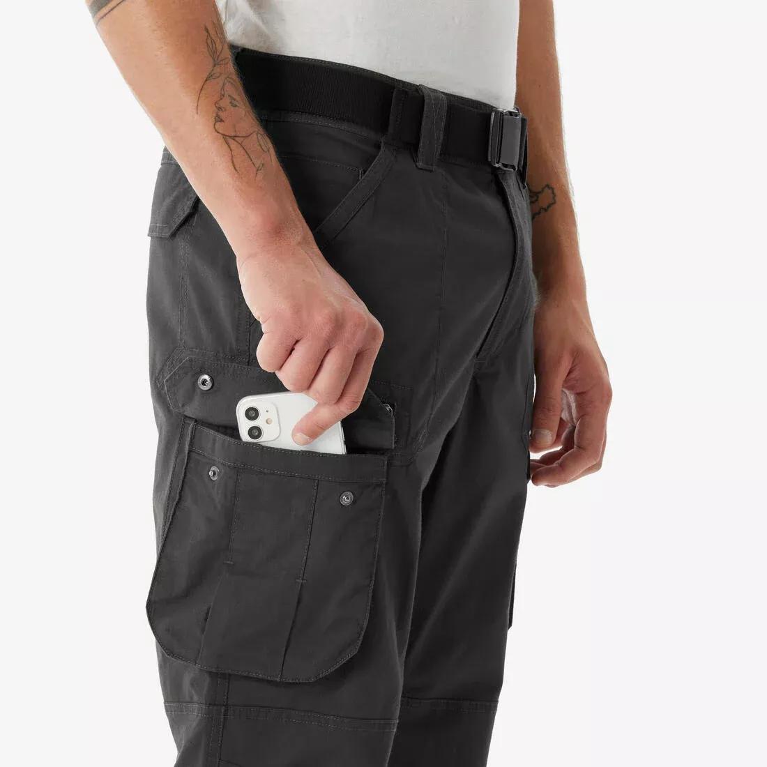 Men Hiking Pants - NH500 Cargo, Brown, No Color, large image number 8