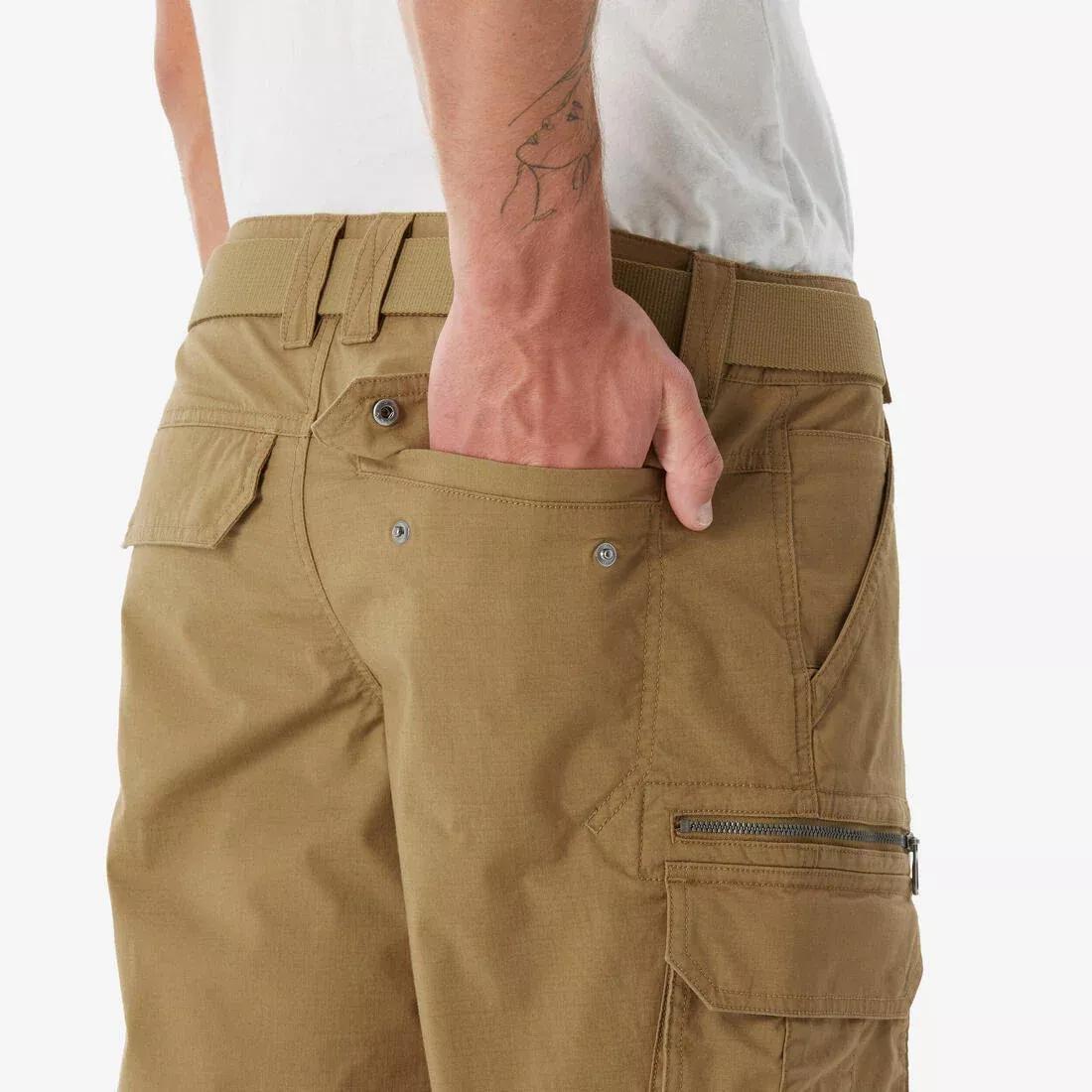 Men Hiking Pants - NH500 Cargo, Brown, No Color, large image number 9