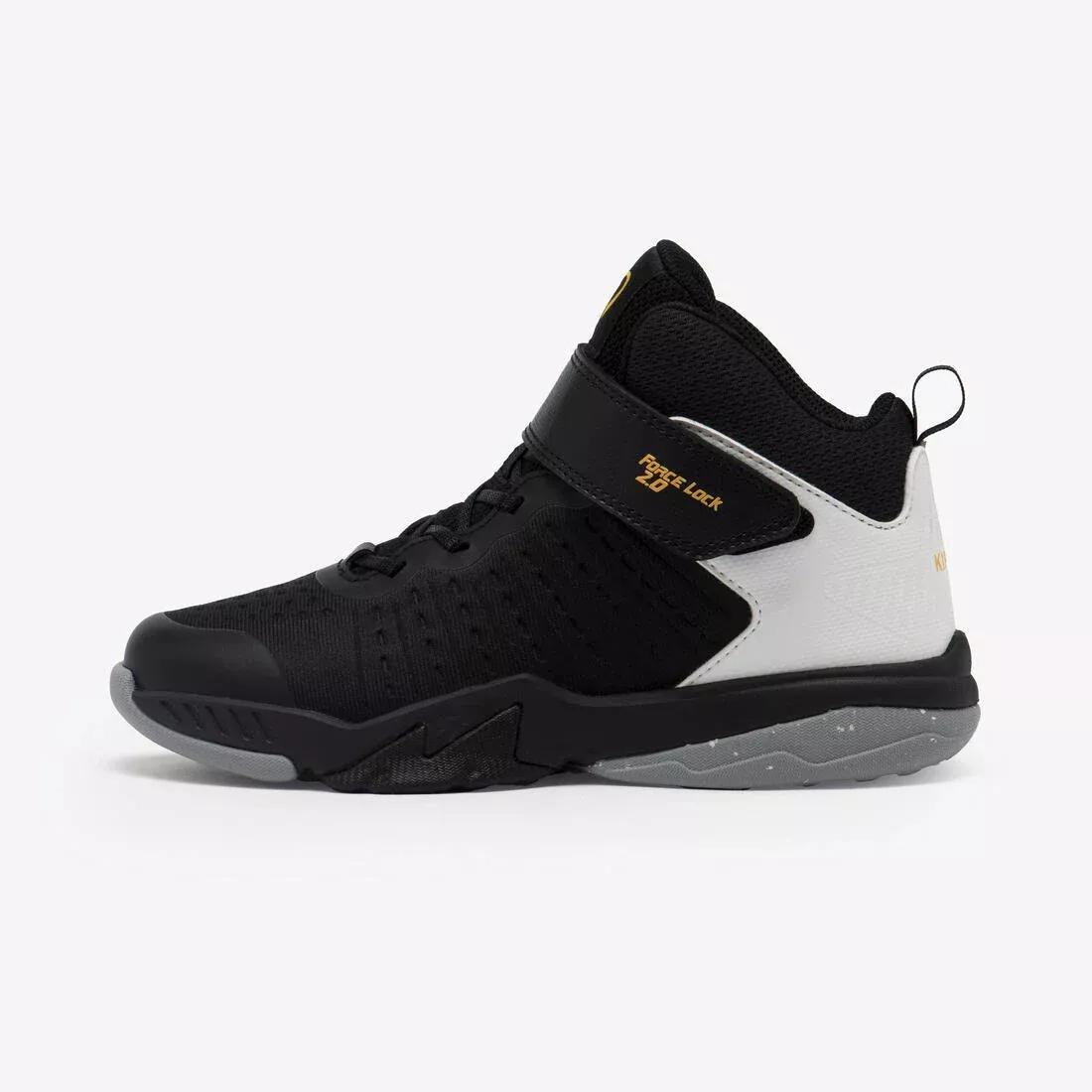 Kids Unisex Basketball Shoes - SS500 High Junior, Black, No Color, medium
