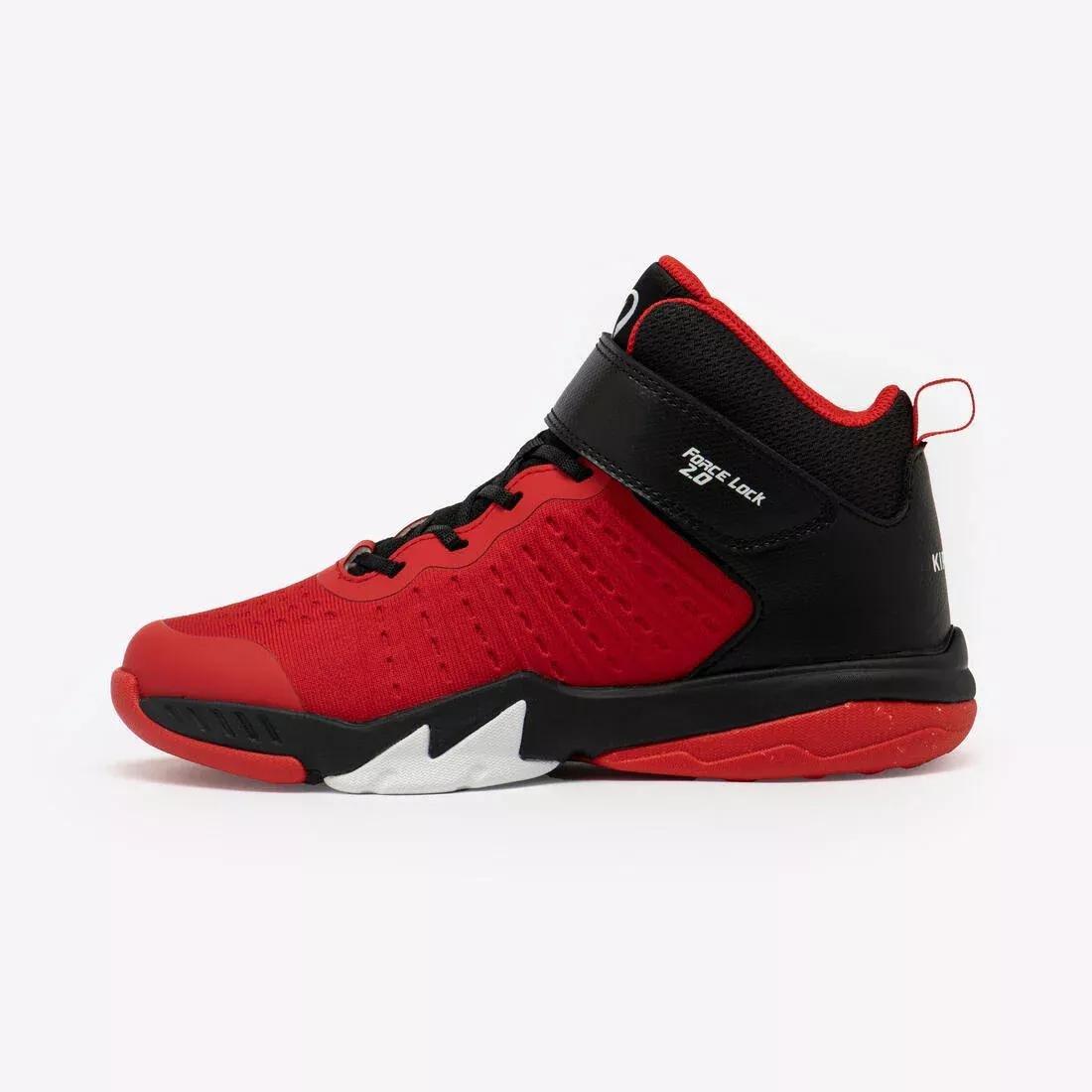 Kids Unisex Basketball Shoes - SS500 High Junior, Black, No Color, medium