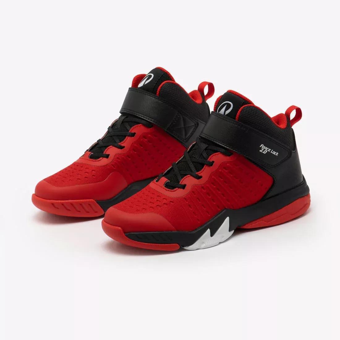 Kids Unisex Basketball Shoes - SS500 High Junior, Black, No Color, large image number 3