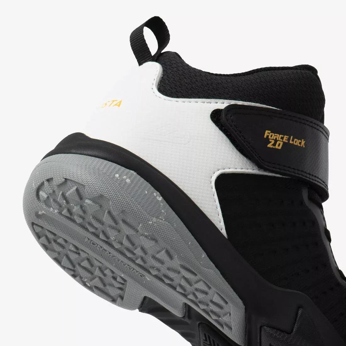 Kids Unisex Basketball Shoes - SS500 High Junior, Black, No Color, large image number 4