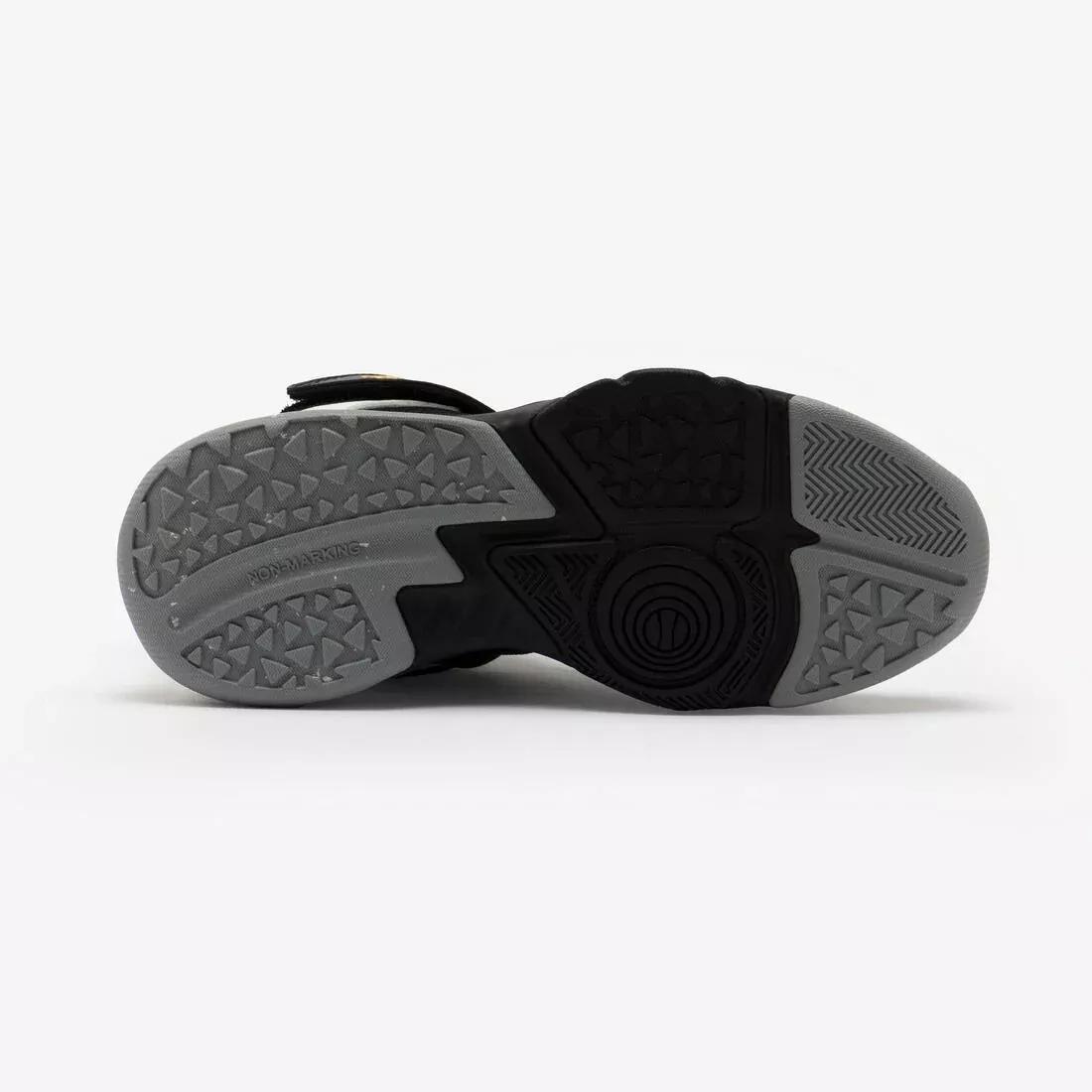 Kids Unisex Basketball Shoes - SS500 High Junior, Black, No Color, large image number 6