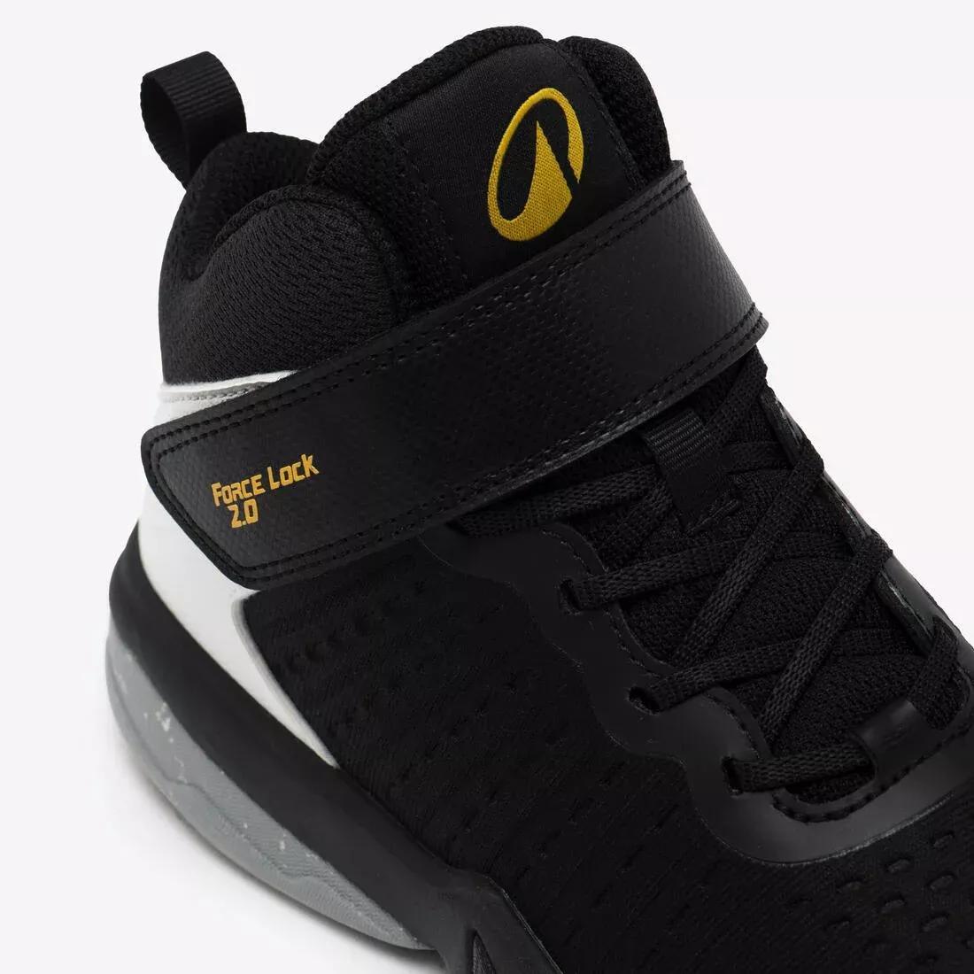 Kids Unisex Basketball Shoes - SS500 High Junior, Black, No Color, large image number 8