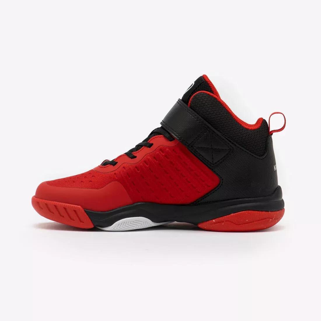 Kids Unisex Basketball Shoes - SS500 High Junior, Black, No Color, large image number 9