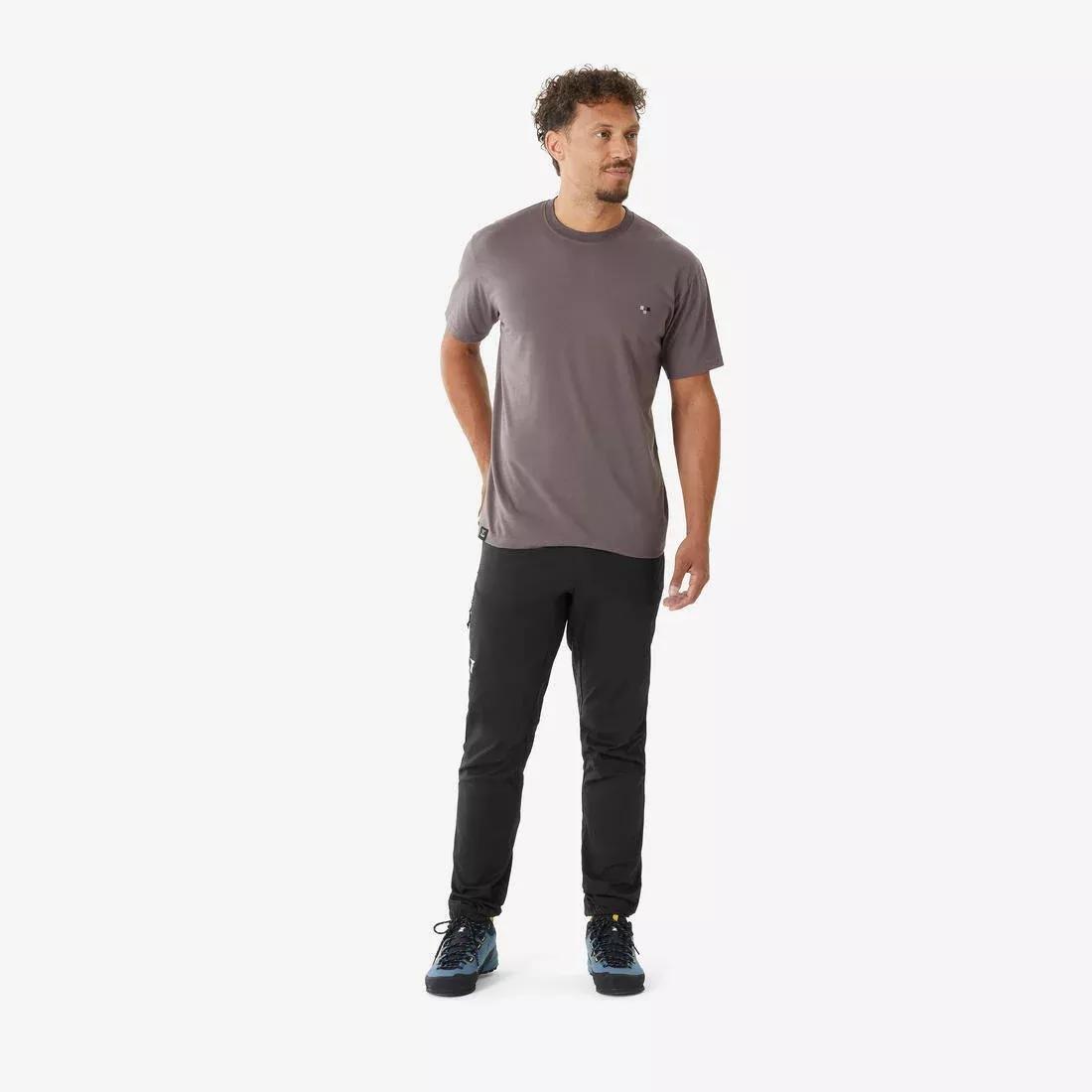 Durable Climbing T-Shirt, Brown, No Color, medium