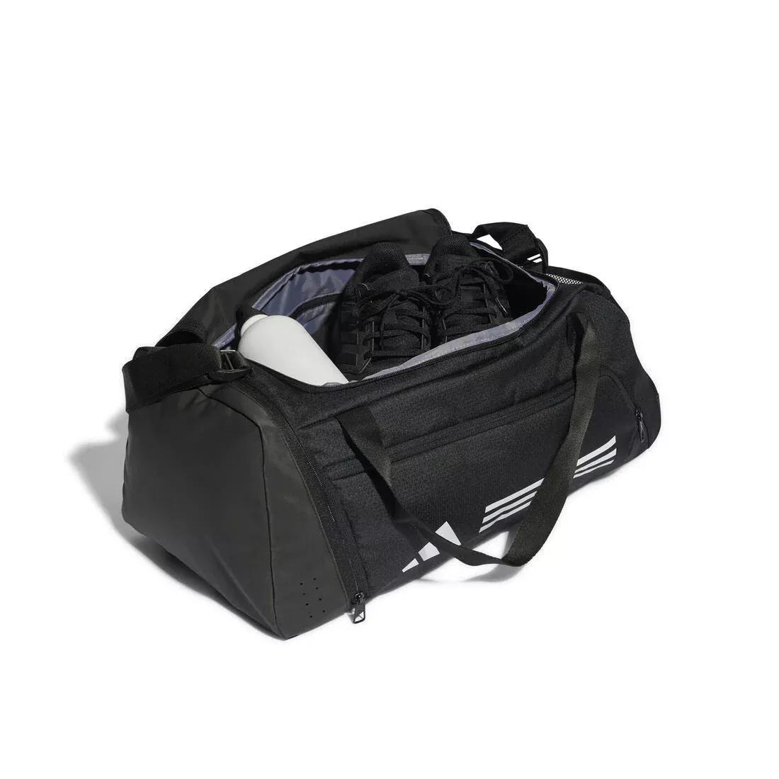 Unisex Essentials 3-Stripes Duffel Bag Small, No Color, large image number 3
