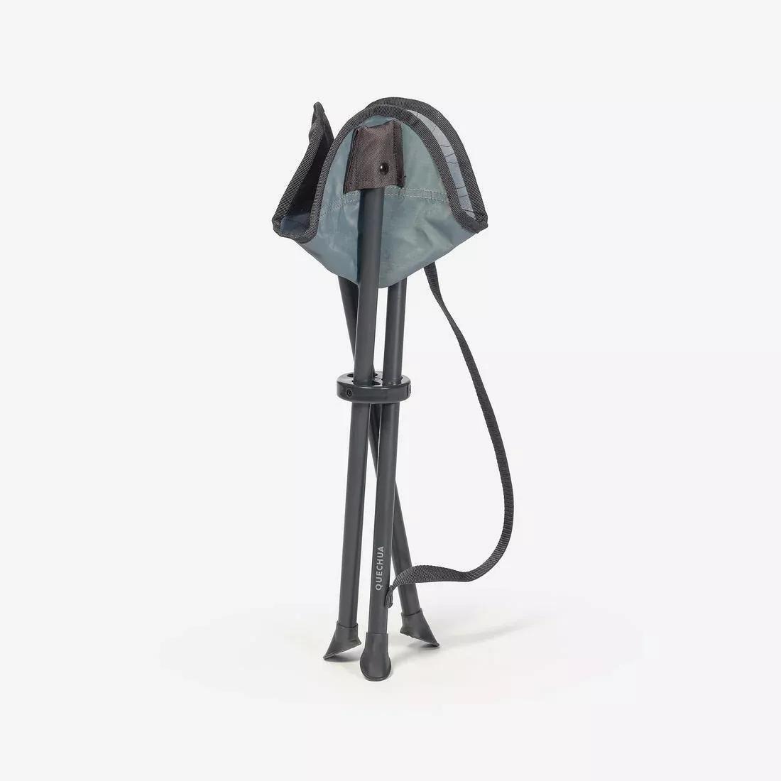 Three-Legged Camping Stool, Grey, No Color, large image number 3