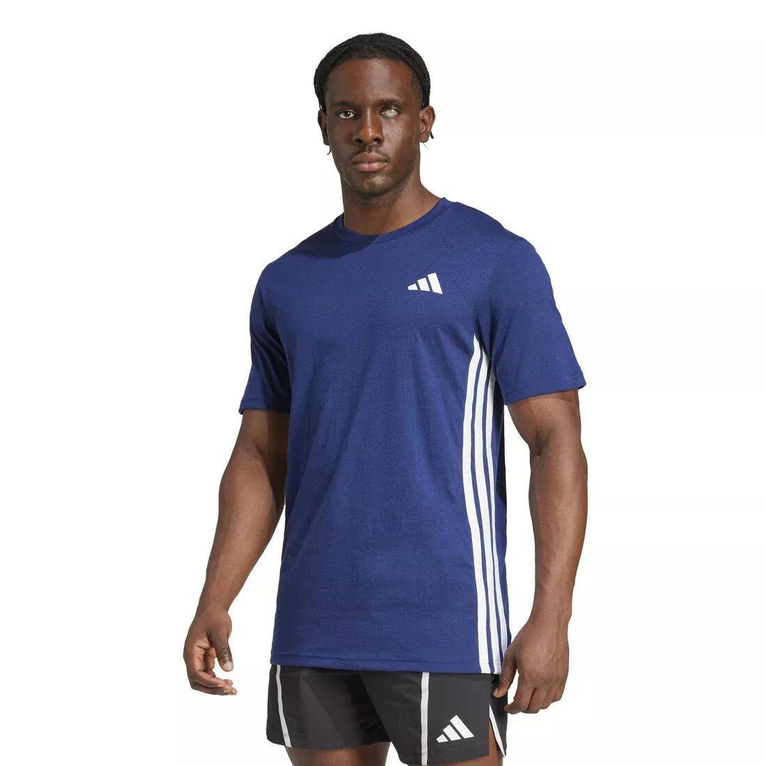 Train Essentials Training Feelready 3-Stripes T-Shirt, Navy, No Color, large image number 1