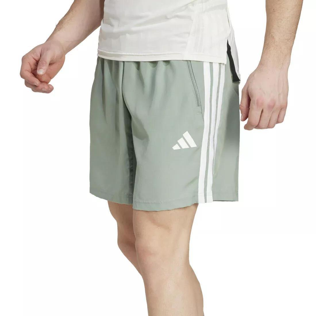 Essentials Training 3-Stripes Woven Shorts, Grey, No Color, large image number 1