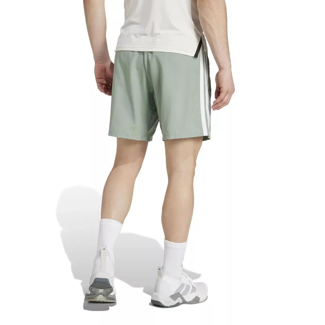 Essentials Training 3-Stripes Woven Shorts, Grey, No Color, large image number 3