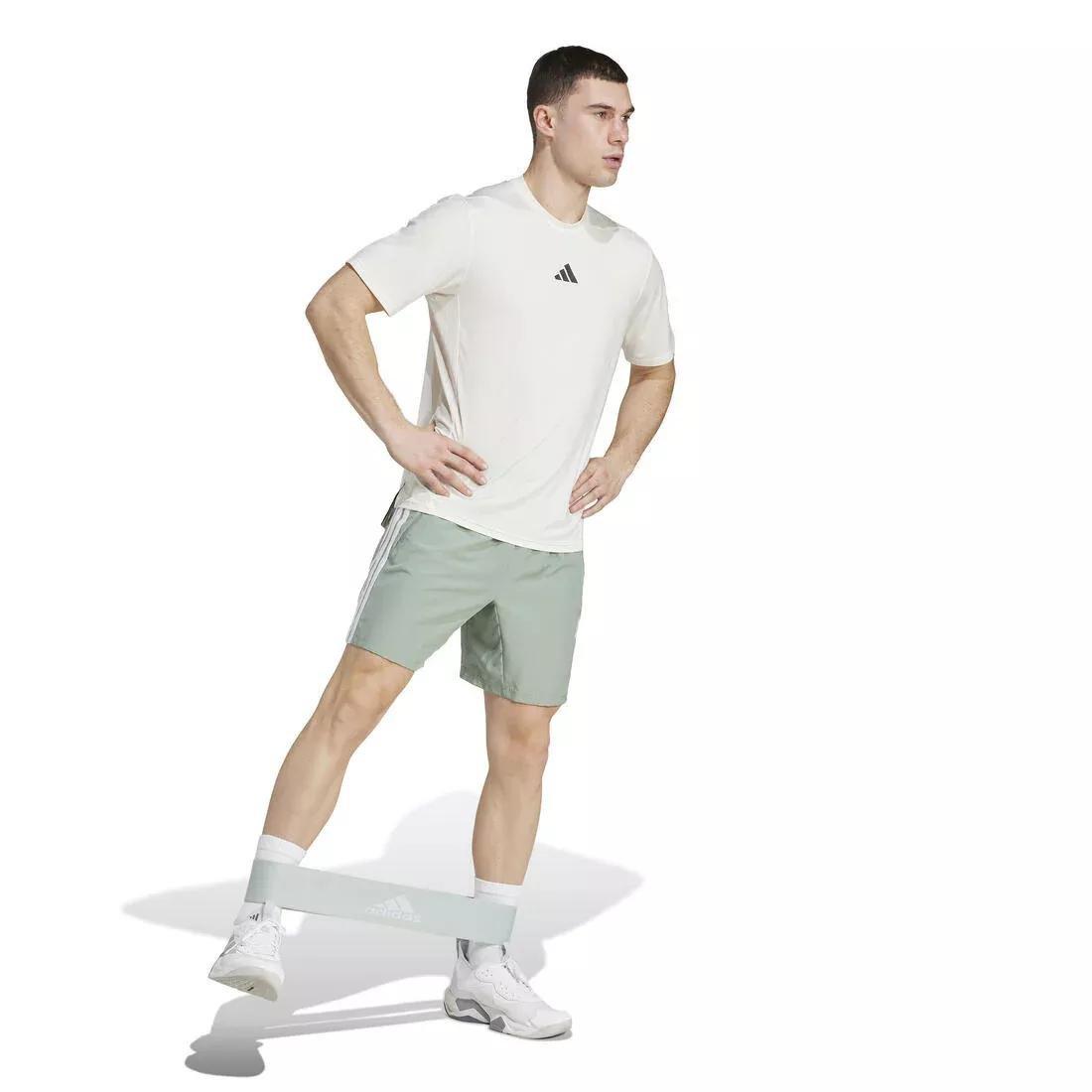 Essentials Training 3-Stripes Woven Shorts, Grey, No Color, large image number 4