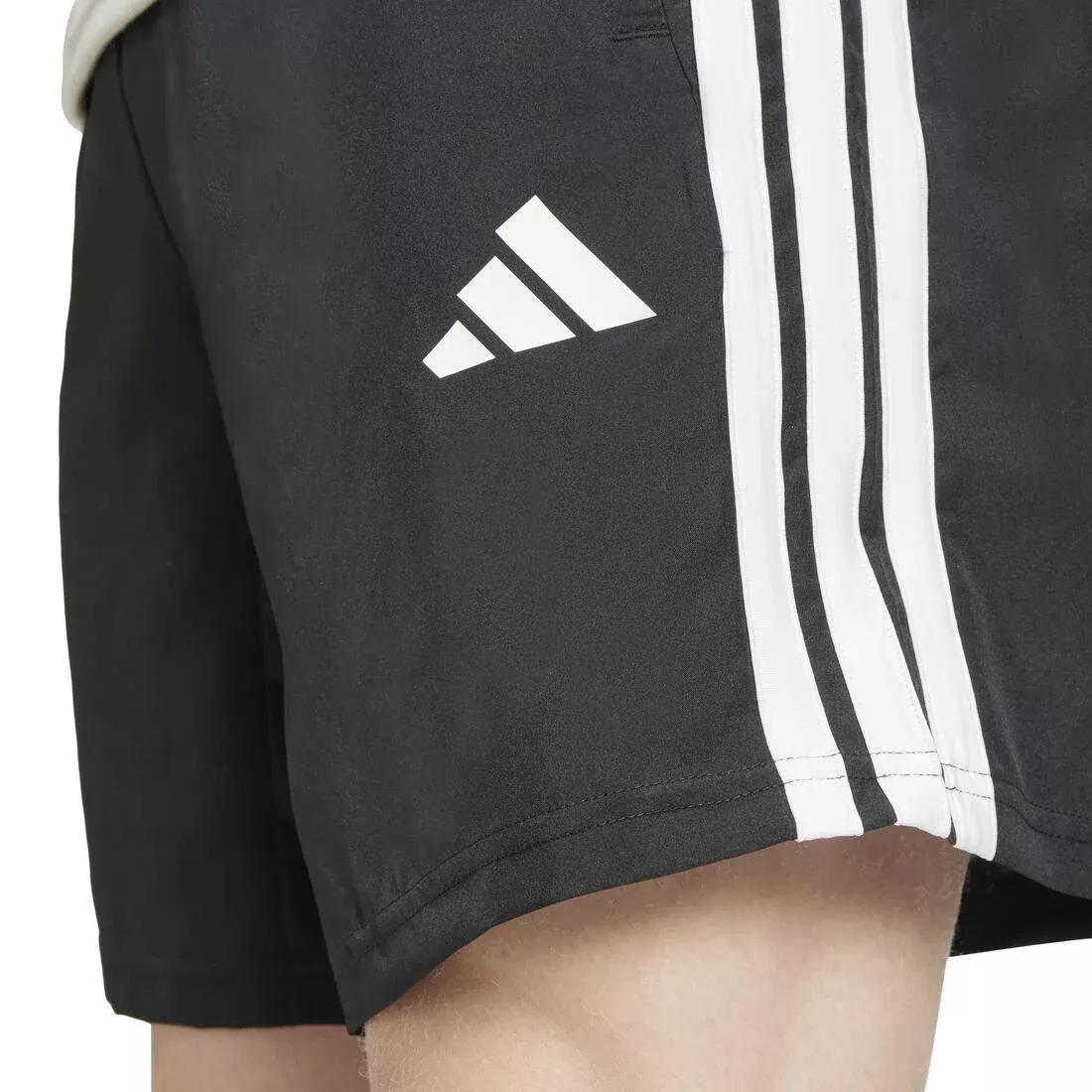 Essentials Training 3-Stripes Woven Shorts, Black, No Color, medium