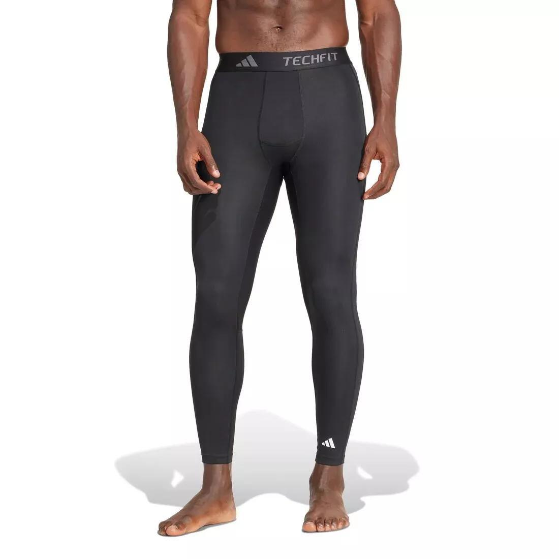 TECHFIT Compression Training Long Tights, Black, No Color, medium