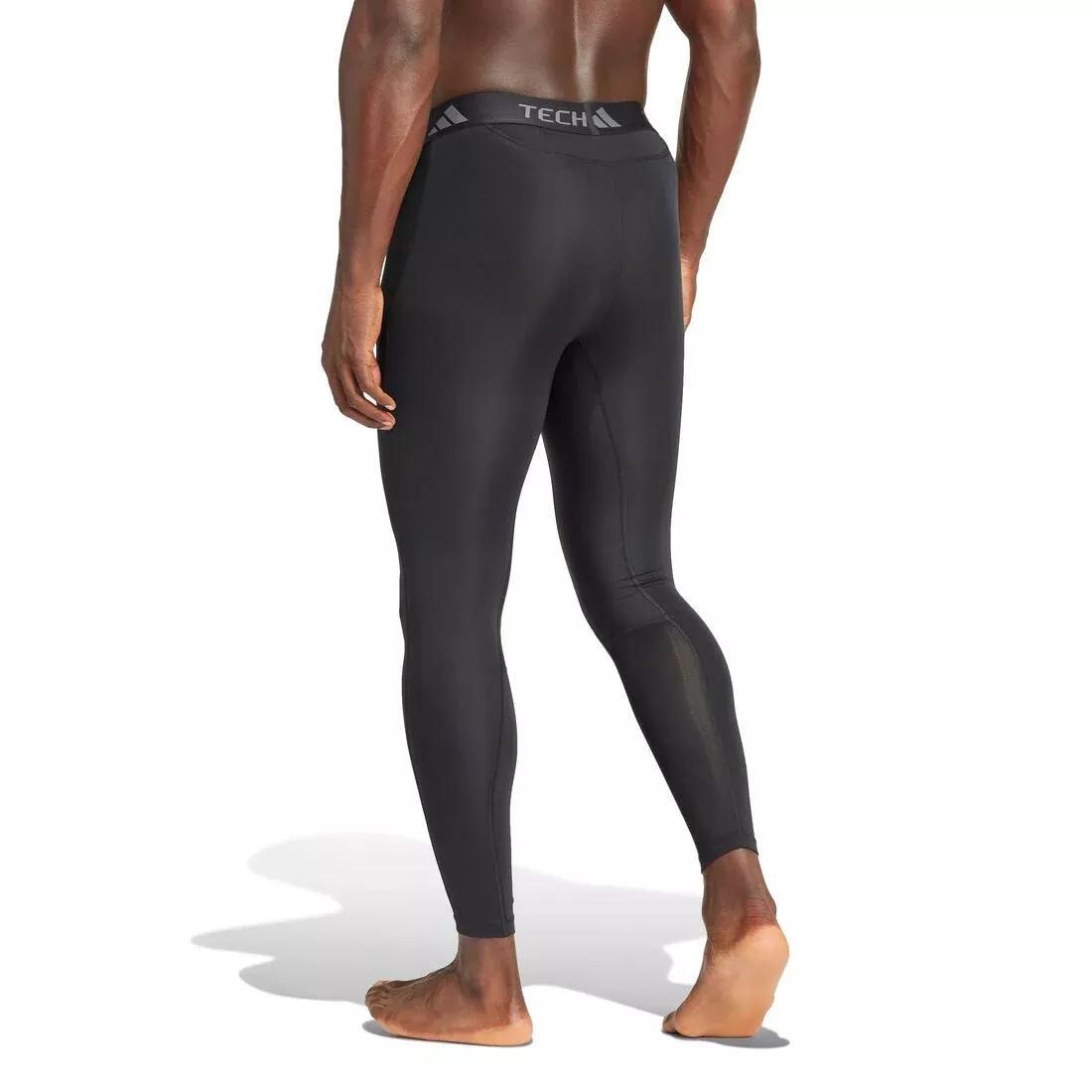 TECHFIT Compression Training Long Tights, Black, No Color, large image number 2