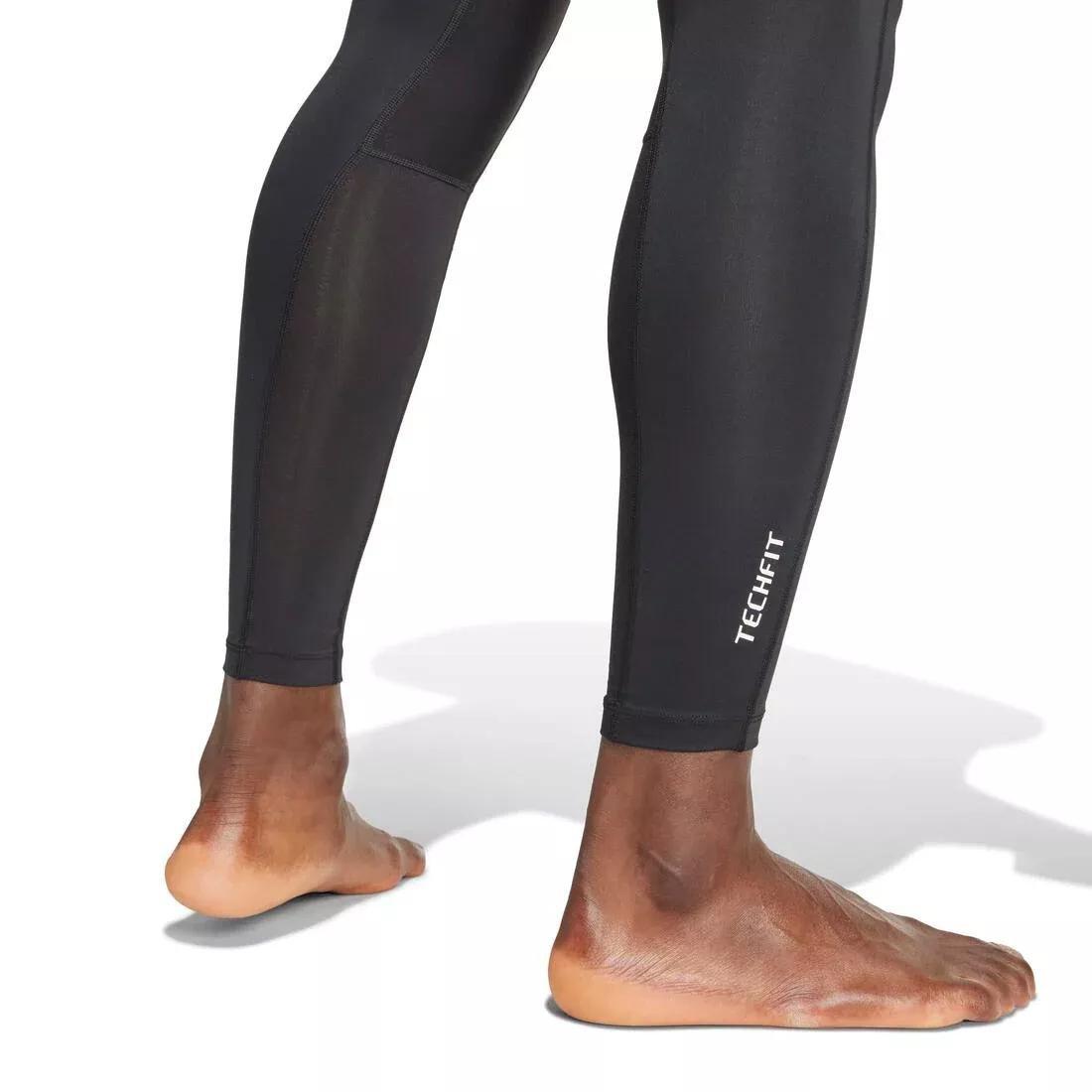 TECHFIT Compression Training Long Tights, Black, No Color, large image number 4
