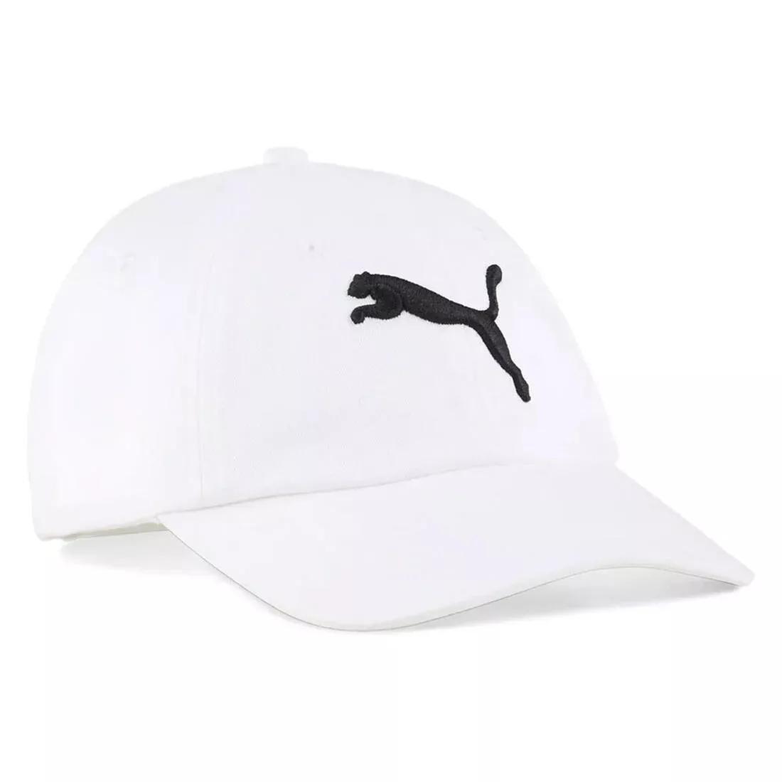 Essentials PUMA Cat Baseball Cap, White, 5480_000, medium