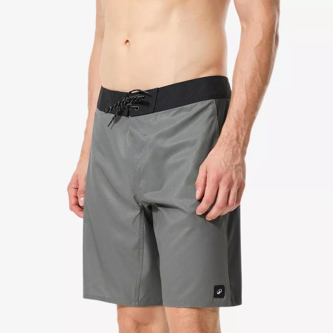 Men Surfing Boardshorts Long Swim Shorts 19&rdquo; - 500 Arch Alex, Black, No Color, medium