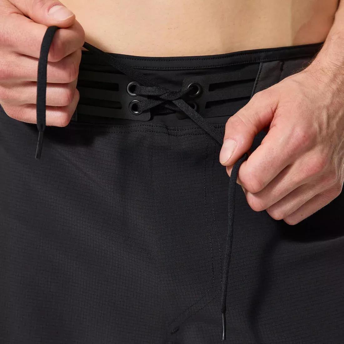 Men Surfing Boardshorts Long Swim Shorts 20in - 900 Super Dude, Black, No Color, large image number 9