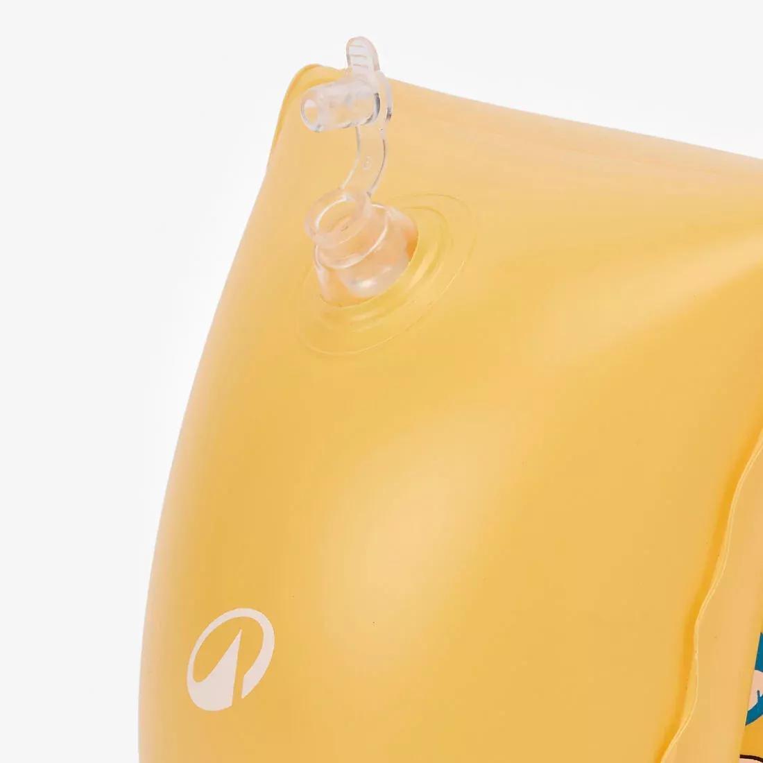 Kids Unisex swimming armbands 30 kg-60 kg, Yellow, No Color, large image number 7