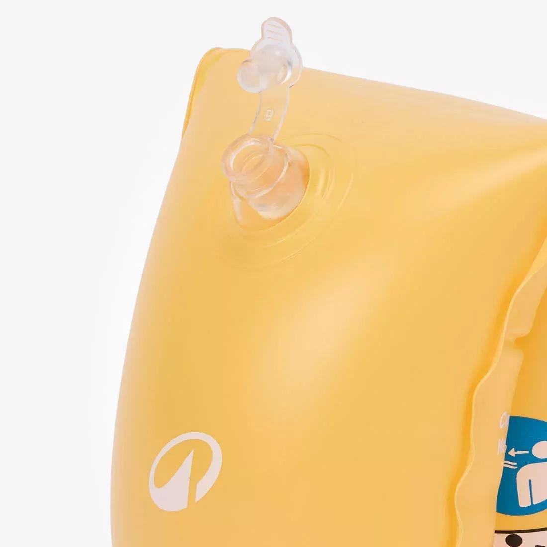 Kids Unisex swimming armbands 30 kg-60 kg, Yellow, No Color, large image number 9