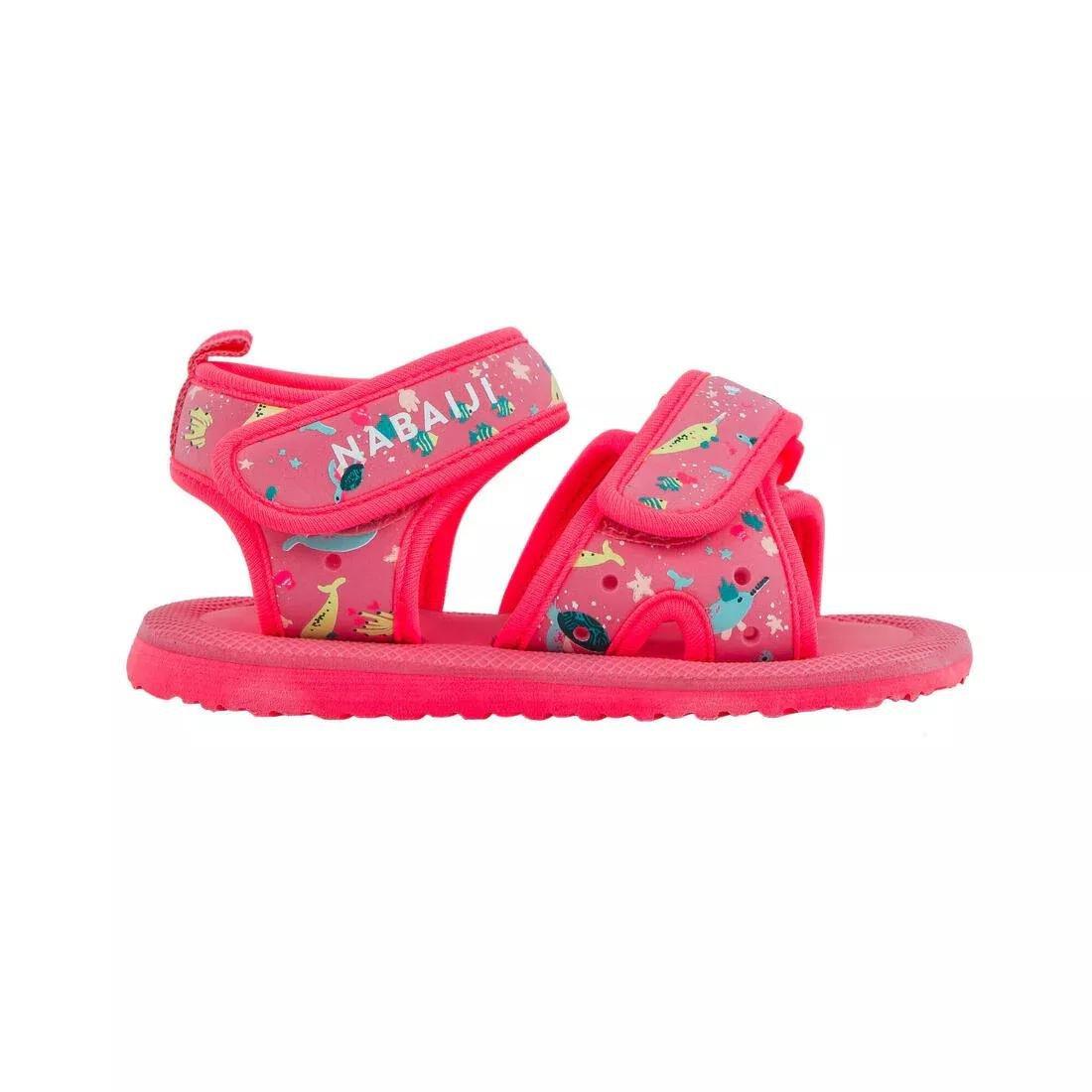 Baby Swimming Sandals, Pink, No Color, large image number 5
