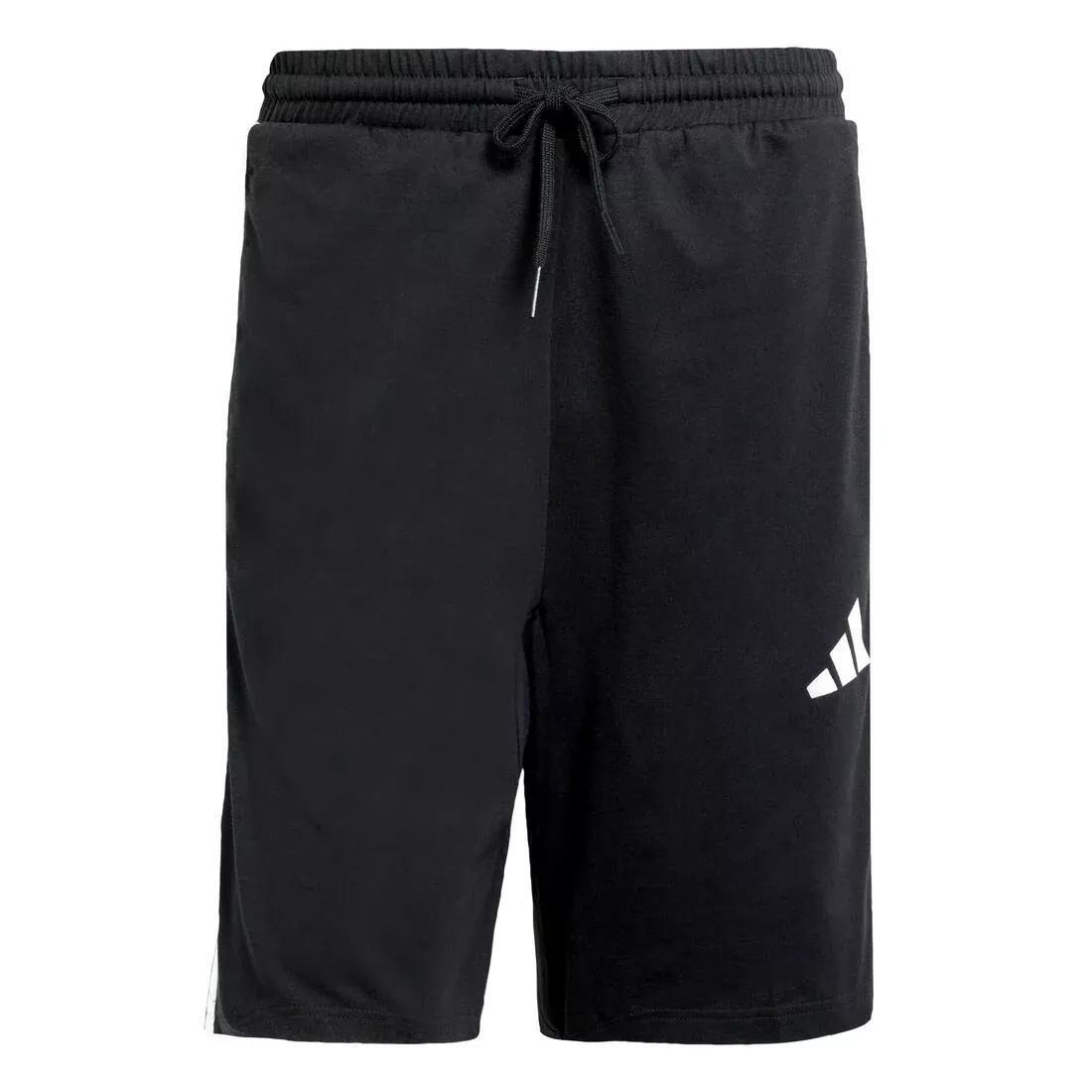 Essential 3-Stripes Single Jersey Shorts - 10-Inch, Black, No Color, large image number 0